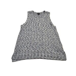Banana Republic Factory Women's Blue Heathered Ribbed Knit Tank Top Size XL